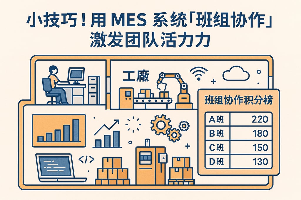 小技巧！用 MES 系统「班组协作积分榜」激发团队活力
